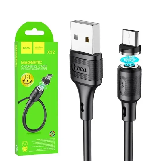 Магнитный кабель Hoco X52 MicroUsb 1м Black Киев