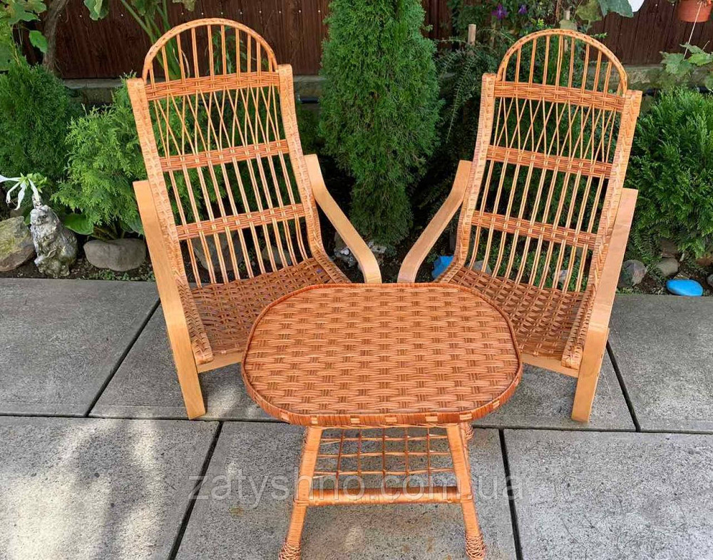 Плетеные шезлонги с овальным столом Киев - изображение 6