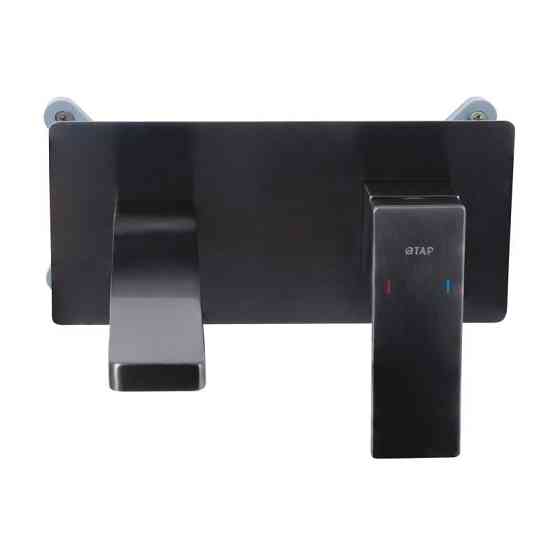 Смеситель для раковины настенный Qtap Gemini QTGEM273GMB45695 Gunmetal Black PVD графит Киев