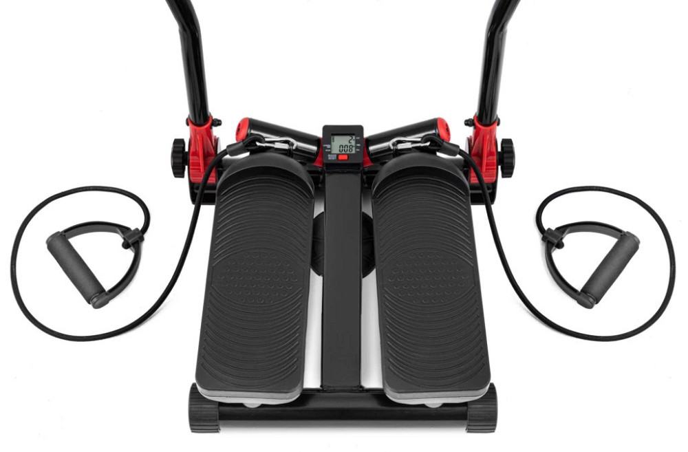 Степпер HS-045S Red для домашніх тренувань фітнесу, кардіо та схуднення, компактний тренажер для ніг і сідниць Київ - фото 7
