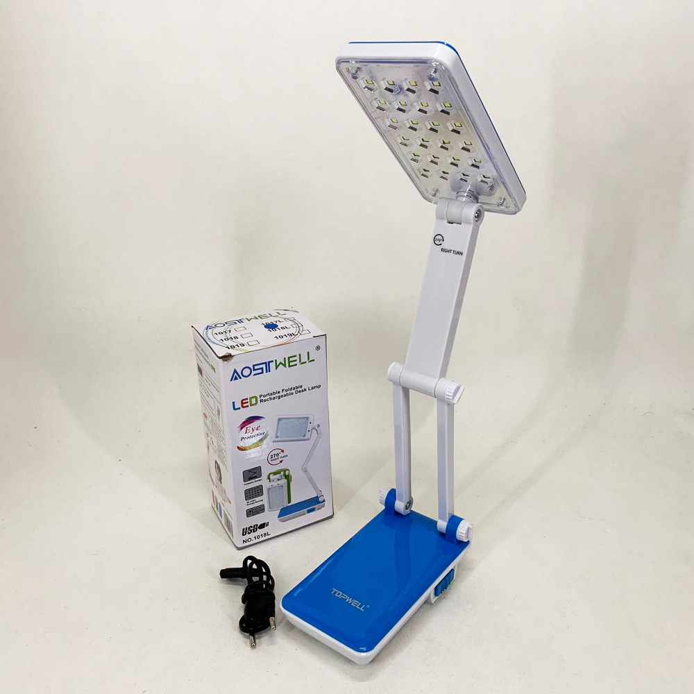 Настільна лампа Topwell 1019 Синя акумуляторна світлодіодна регуляція рівня нахилу. Колір: синій ZD-12 Львів - фото 4