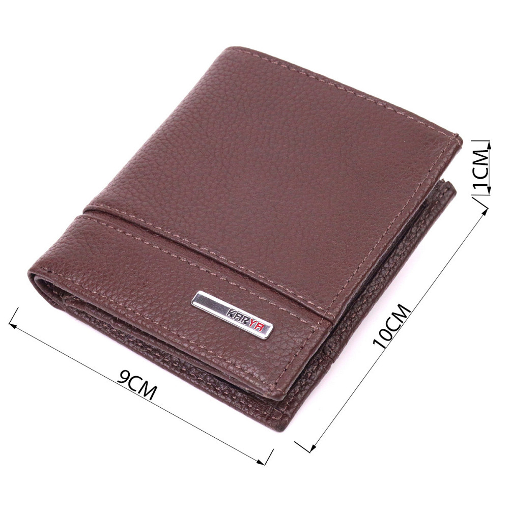 Удобное портмоне для мужчин из натуральной кожи Коричневый (KARYA) Киев - изображение 7