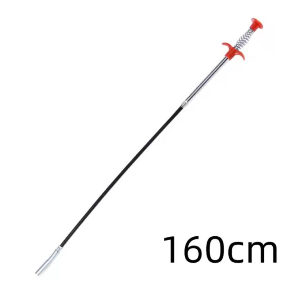 Трос с захватом для чистки труб 160 см серый Киев - изображение 6