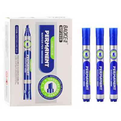 Маркер Baoke водостойкий, 1-4 мм клин. наконечник синий (MARK-PER-BAOMP2928BL) Винница