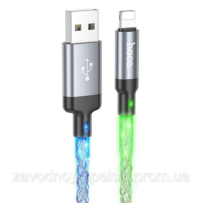 USB кабель светящийся Apple iphone iPad lightning 1m (Led) Одесса - изображение 1