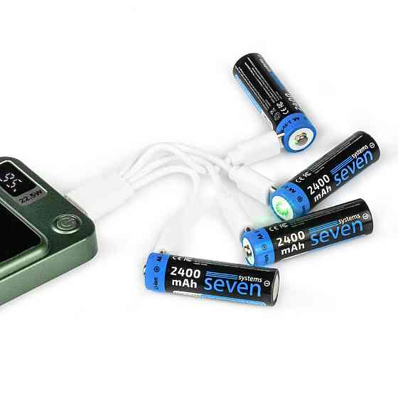 Акумуляторна батарейка SEVEN AA 1.5V Li-ion 4 шт Київ