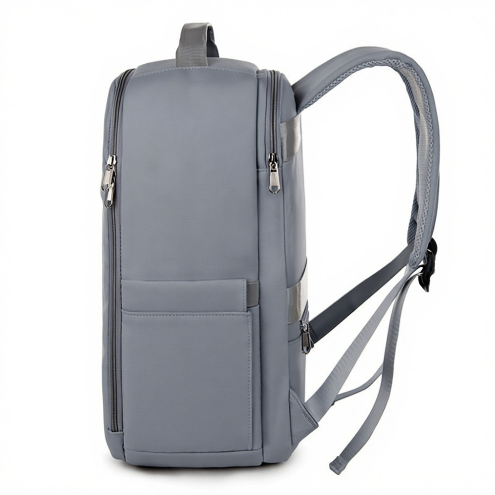 Рюкзак городской для путешествий дорожный влагоотталкивающий 40х20х25 см,материал Oxford,серый Каменец-Подольский - изображение 2