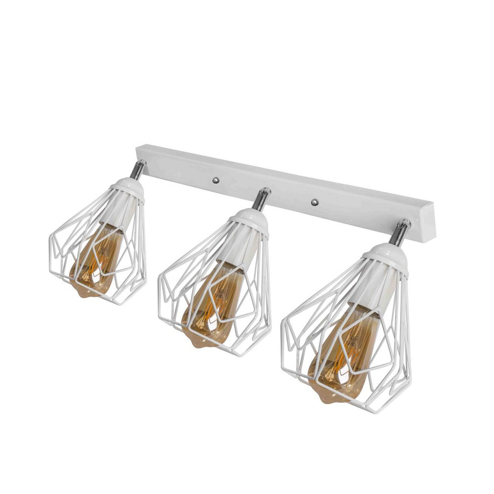 Стельовий поворотний світильник лофт Е27-3 Milan NL 5381-3 W Київ - фото 2