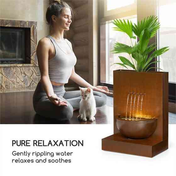 Фонтан сада ветряных цветов Внутренний фонтан с сеялкой 11 Вт для использования в помещении и на открытом Ровно