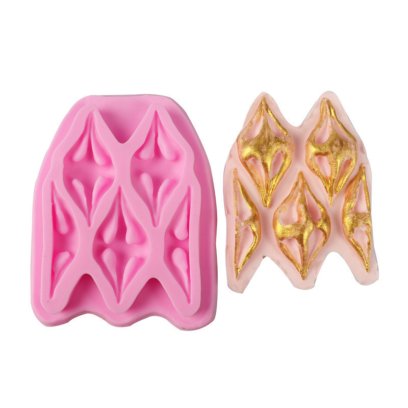 Форма силиконовая для украшения торта 95 на 75 мм розовый Киев - изображение 3