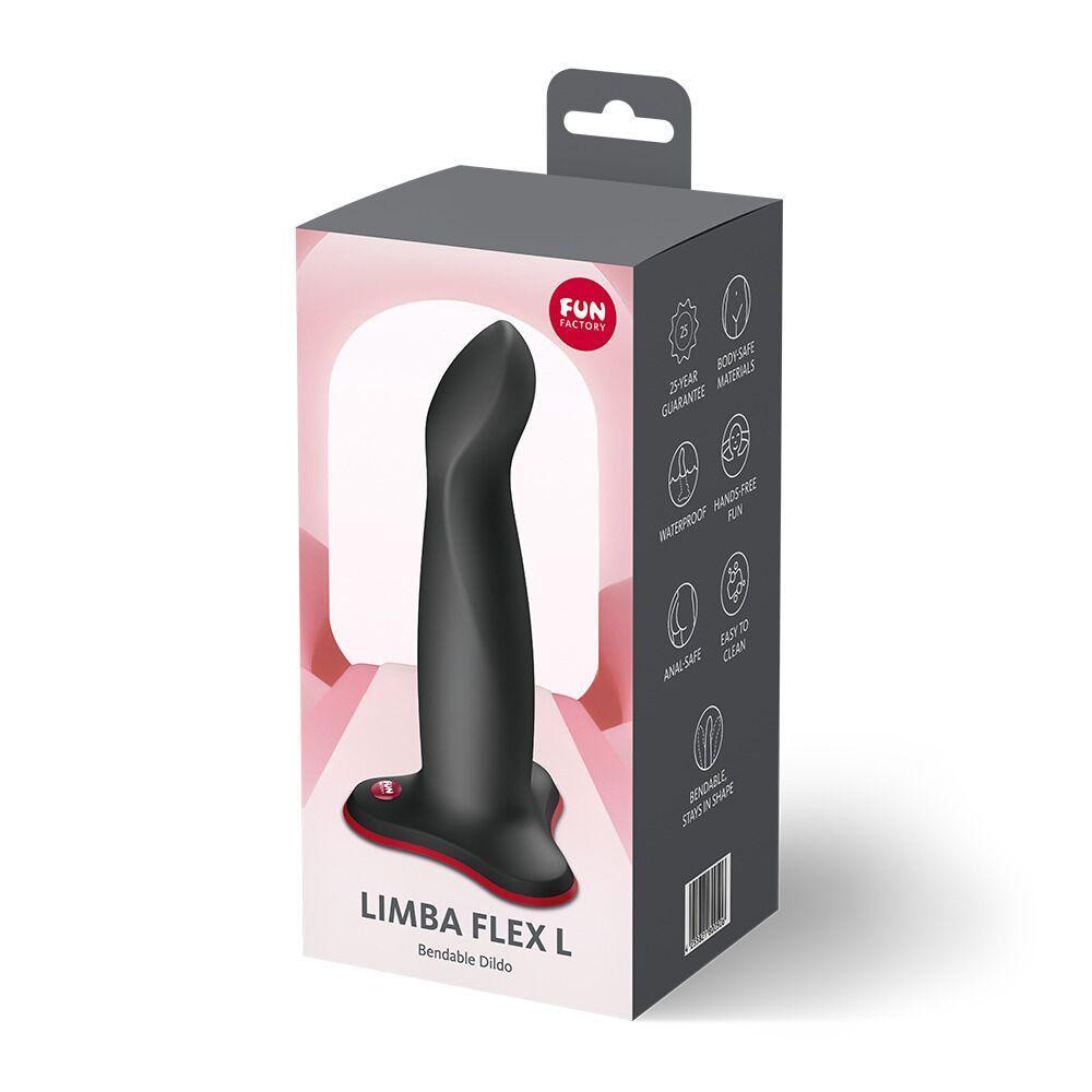 Фаллоимитатор Fun Factory LIMBA FLEX L Black, гибкий, с эффектом памяти, подходит для точки G Sex Aura Киев - изображение 5