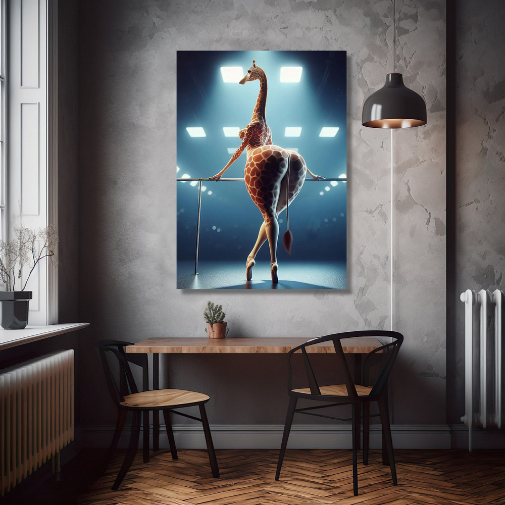 Картина Холсті в спортзал  Жирафа  KLM_17 50x70 см Киев - изображение 2