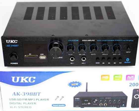 Аудио усилитель Bluetooth USB SD FM караоке стерео усилитель звука для колонок Харьков