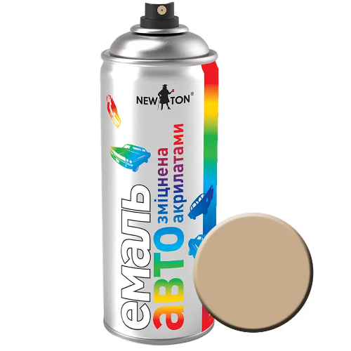 Автоемаль 400мл 235 бежевий аерозоль NEW TON Житомир - изображение 1