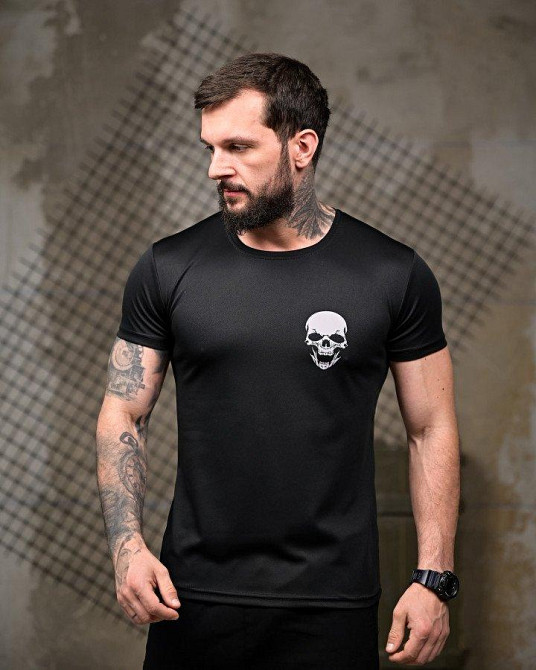 Тактична потовідвідна футболка Король посадки black ПП7846 Одеса - фото 2