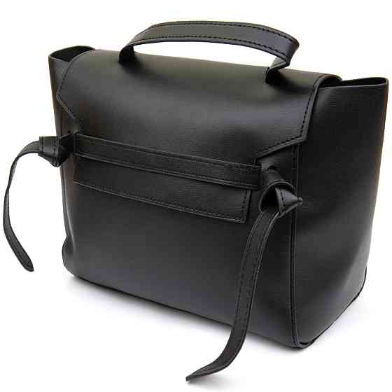 Сумка с клапаном из кожзаменителя Vintage sale_14949 Черная Киев