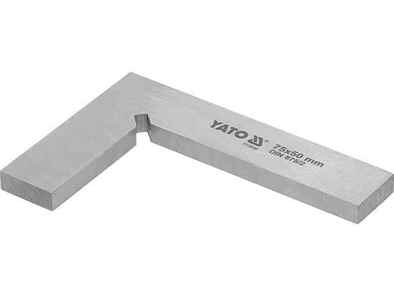 Кутник слюсарний 90° YATO 75 х 50 мм [100] Одеса