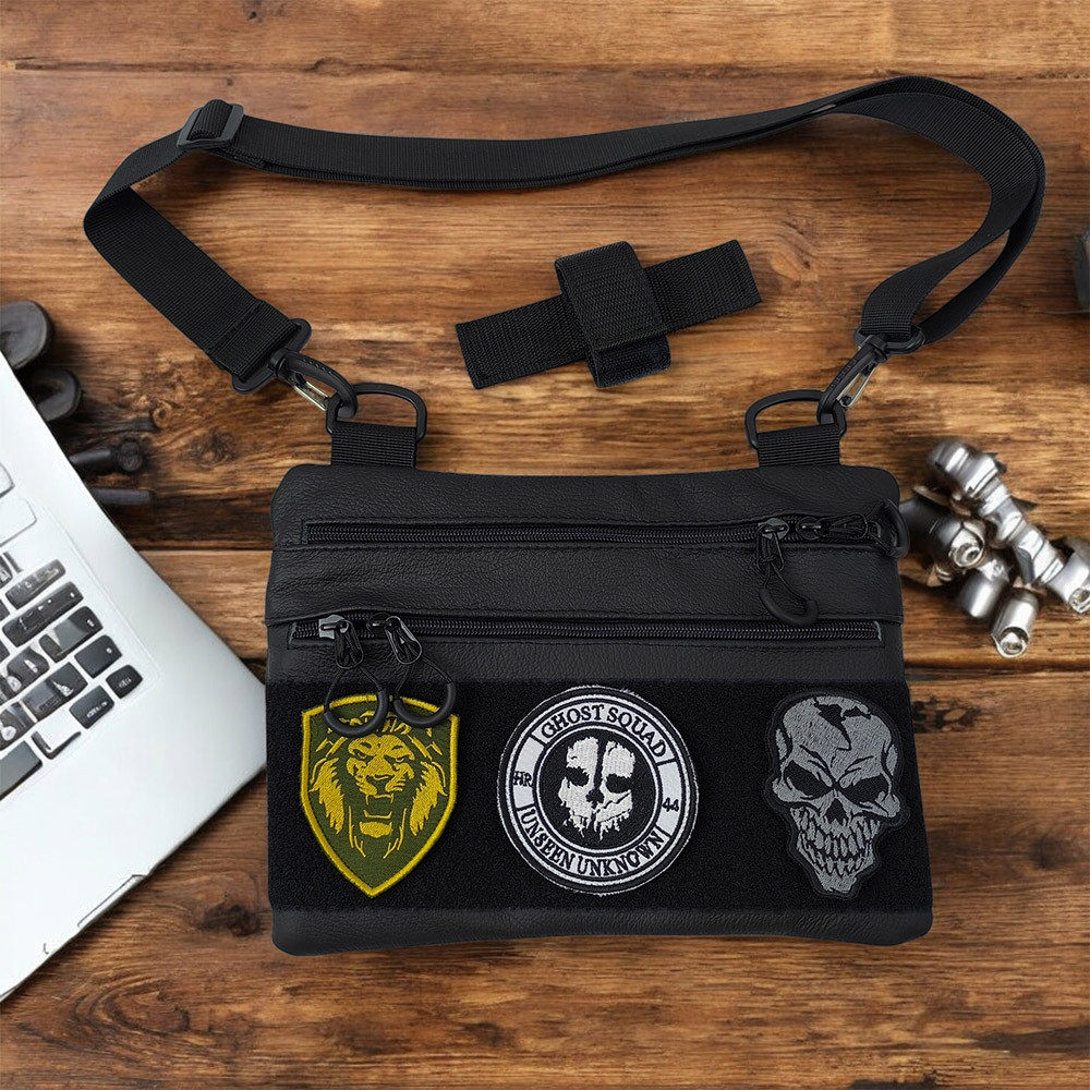 Тактична сумка з шевроном, Рюкзак через плече військова барсетка, Чоловічі сумки через плече KD-78 Львів - фото 1