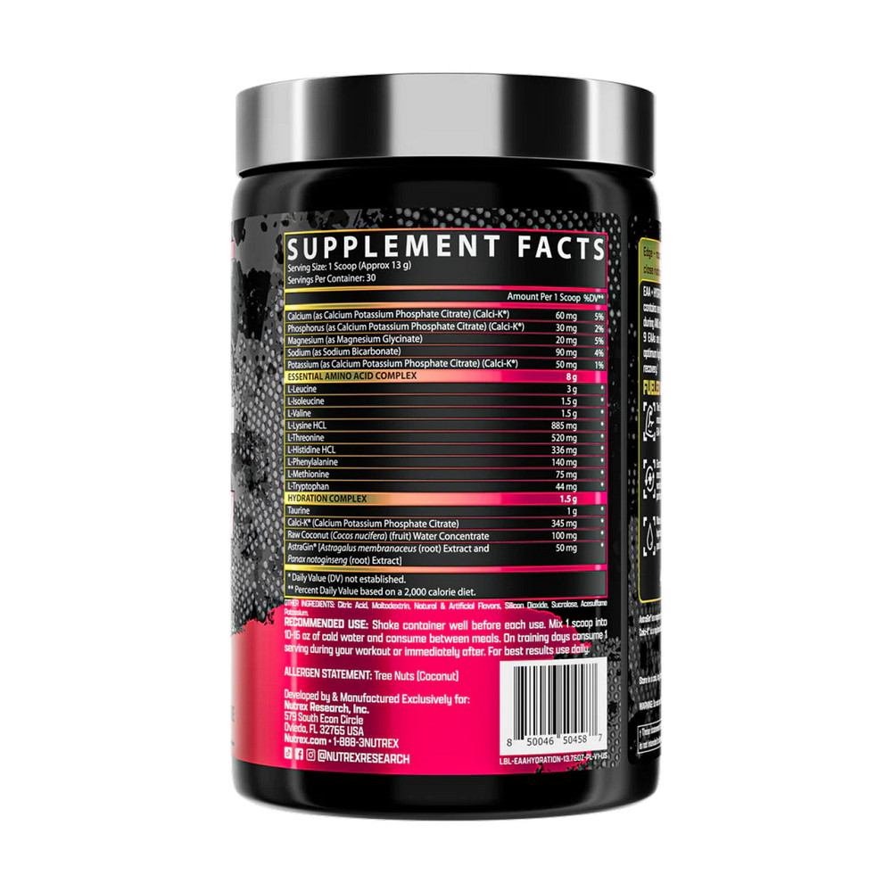 Комплекс EAA с электролитами Nutrex EAA Hydration 390g розовый лимонад Киев - изображение 2