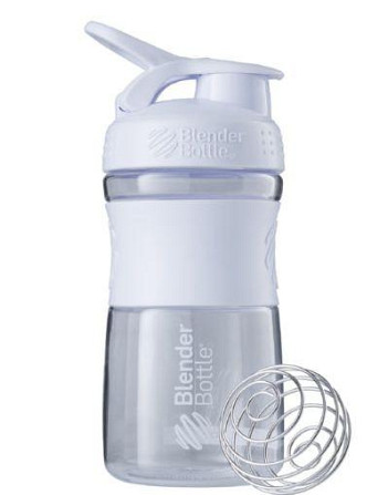 Шейкер спортивний (пляшка) BlenderBottle SportMixer Flip 20oz/590ml White Каменское - изображение 1