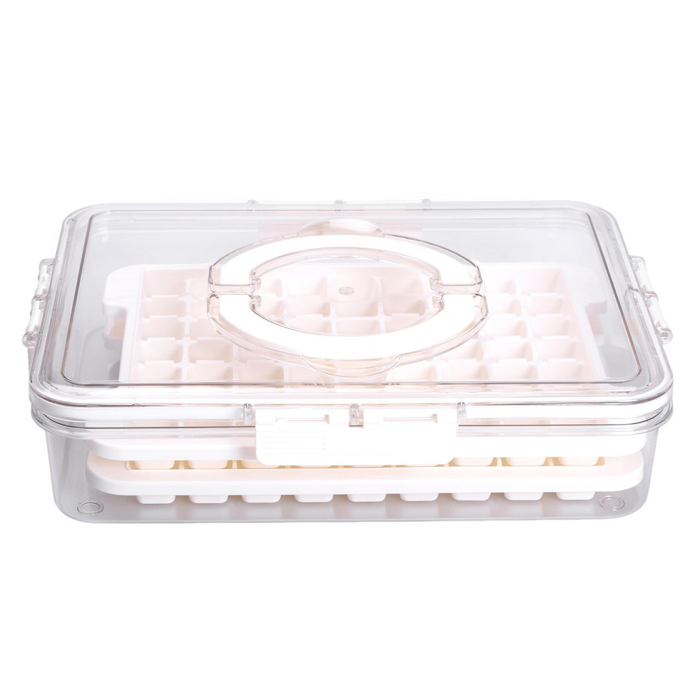 Контейнер для заморозки льда 126 отсеков 30.5х24х7 см Бежевый HP-27-8 Киев - изображение 8