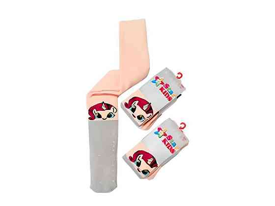 Колготи дитячі махра SK101 Єдиноріг р.116-122 ТМ STAR KIDS Київ