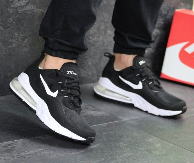 Кросівки Nike 270 Сіточка Чоловічі Чорні Найк з Амортизацією (розміри: 41,42,43,44,45) Відео Огляд - 53-1 Дніпро - фото 2