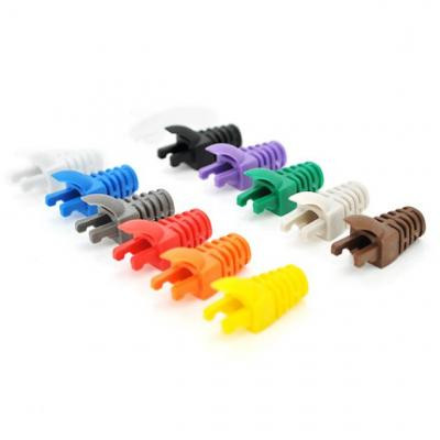 Колпачок коннектора RJ-45 White Cat.5/Cat.6 (100 шт/уп.) Merlion (CPRJ45ML-WH-CAT5/6) Винница - изображение 1