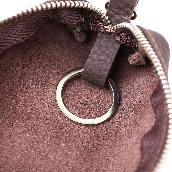 Матовая кожаная ключница Shvigel 16545 Коричневый Киев