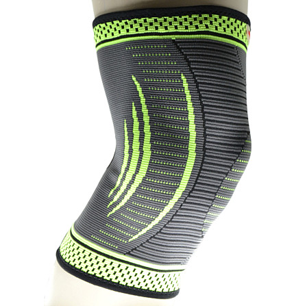 Компрессійний наколінник MadMax MFA-284 3D Compressive knee support Dark grey/Neon green M Кам'янське - фото 4