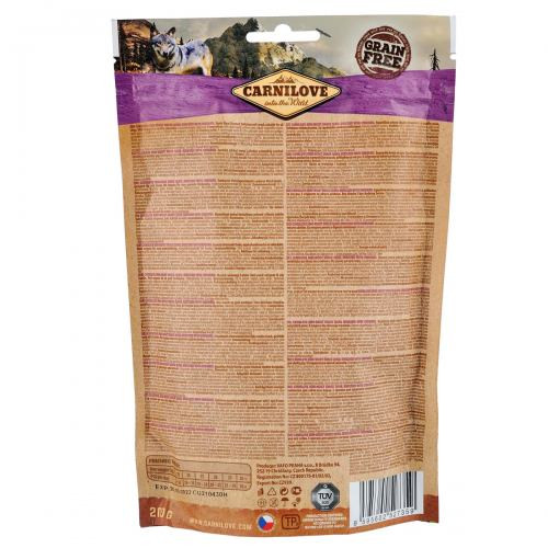 Лакомство Carnilove Dog Semi Moist Snack Quail with Oregano для собак для здорового пищеварения с перепелом и орегано 200 г Киев - изображение 3