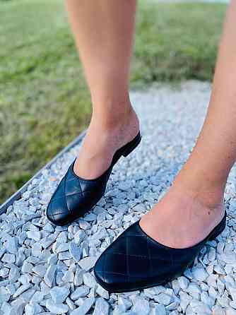 SANTINI Шльопанці жіночі SANTINI 826585-1 чорні (літо, шкіра натуральна) (4074) Коломыя