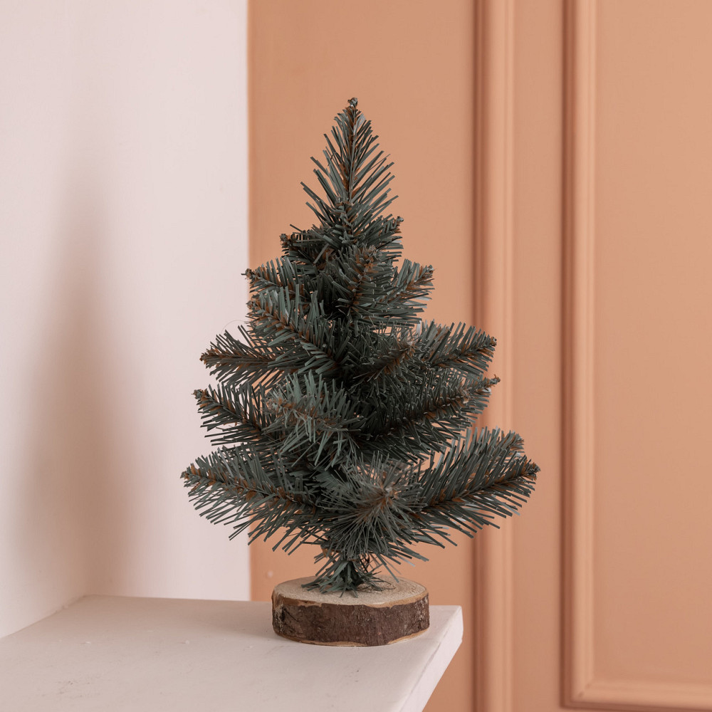 Штучна новорічна міні ялинка «Полонинська» блакитна 25 см SOK-M-03-1-1 Коломия - фото 1