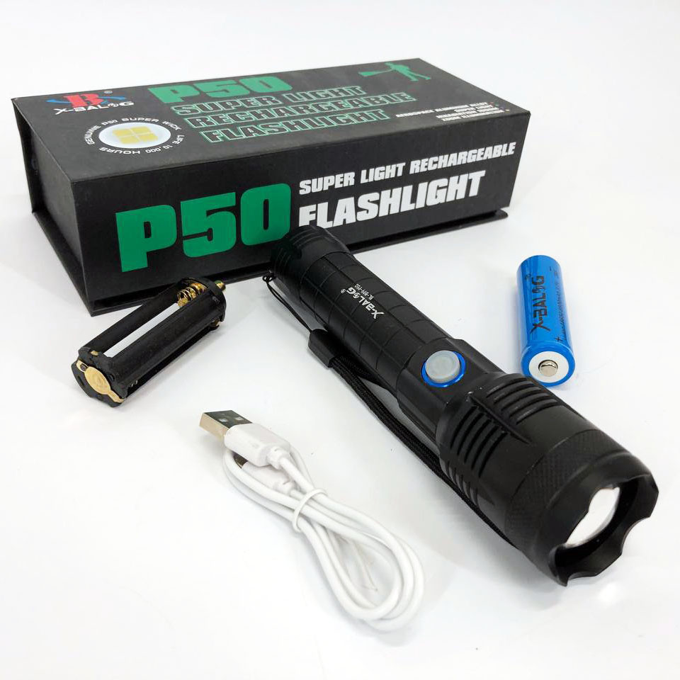 Ручной фонарик led Bailong X-Balog BL-B99-P50, Фонарики для экстренных ситуаций EP-577 и аварий Киев - изображение 7