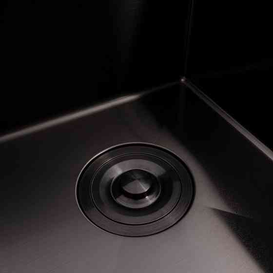 Кухонна мийка 78*43 PVD чорна на дві чаші VALESO Handmade (3.0/0.8) Коломыя