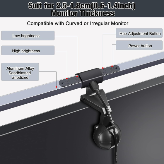 Світлодіодна лампа на монітор Anpro Screen Light Bar Луцк