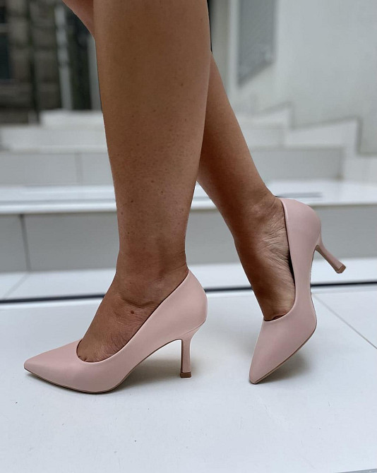 Seastar Туфлі жіночі SEASTAR пудра еко-шкіра каблук 8см (NF-70P 4602) Коломия - фото 3