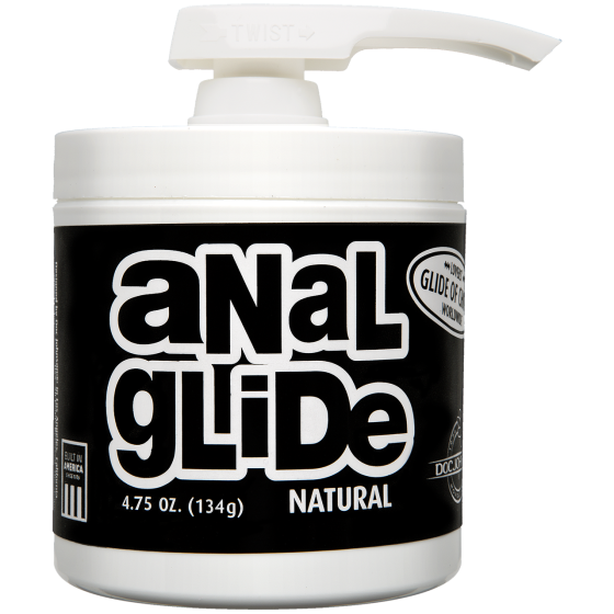 Анальная смазка на масляной основе Doc Johnson Anal Glide Natural (127 г) длительное скольжение Sex Aura Киев
