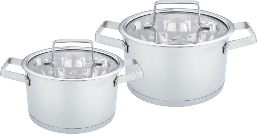 BN-683 (4)-Набор кастрюль-Нерж. сталь, 2,6 л, 4,7 л 4 предм (4) Одесса - изображение 1