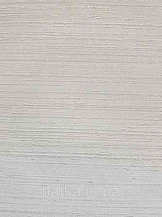 Шпалери вінілові на паперовій основі Sirpi Italian Silk 7 однотонні молочні під тканина тонка золотиста смужка Київ