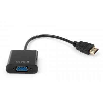 Перехідник HDMI M to VGA F 0.15m 1080p black Vinga (VCPAHDMIM2VGAFBK) Вінниця