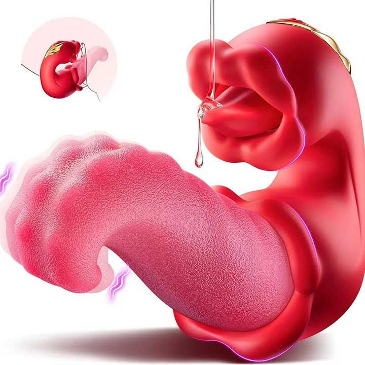 Двойной вибратор язык Vibratex 10 режимов вибрации и 10 режимов лизания Винница - изображение 2