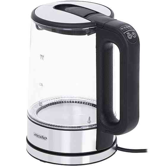 Електрочайник Mesko MS 1301 black 1850-2200Вт/ 1.7л/ скло/ встановлення температури Вінниця