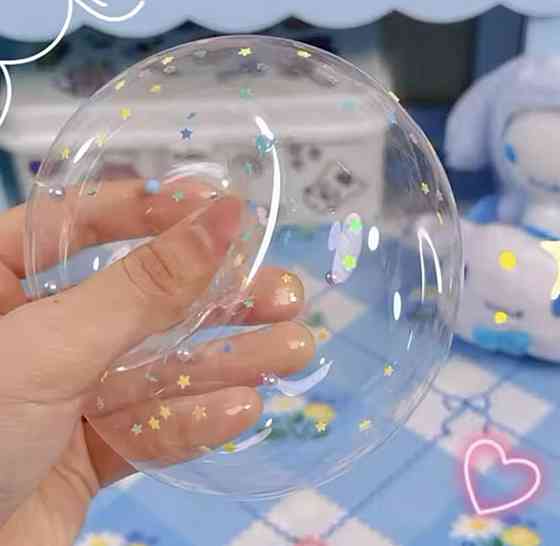 Набір для творчості з блискучою нано-стрічкою Bubble Kit для видування бульбашок та декором. Київ