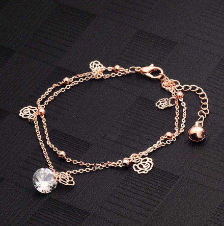 Цепочка браслет на ногу с подвесками Розы Киев - изображение 1