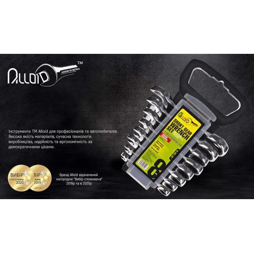 Набір ключів комбінованих тріскачкових 8 предметів , 8-19мм Alloid Одесса - изображение 2