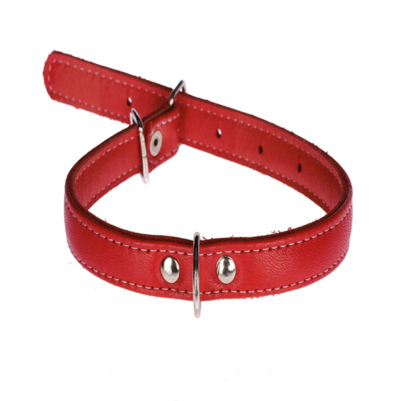 Нашийник 1662 15мм "Люкс" 1 стор. Червоний Вінниця - фото 1