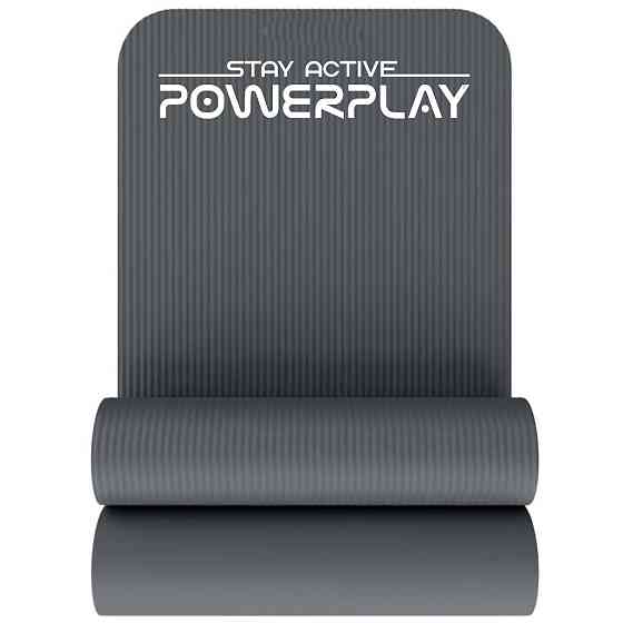 Килимок для йоги та фітнесу PowerPlay 4152 NBR Performance Mat Сірий (183x61x1) Каменское