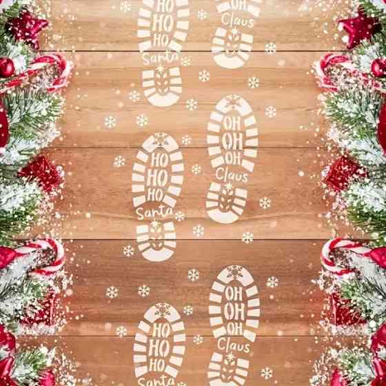 Набір трафаретів «Різдвяний чобіток Santa Claus» – 2 шт Київ