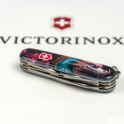 Нож Victorinox Climber Zodiac Лазурний дракон (1.3703.3_Z3290p) Винница - изображение 12